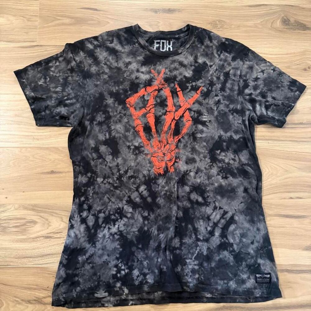 Y2K style Fox Racing motocross graphic skater tee baggy size xl